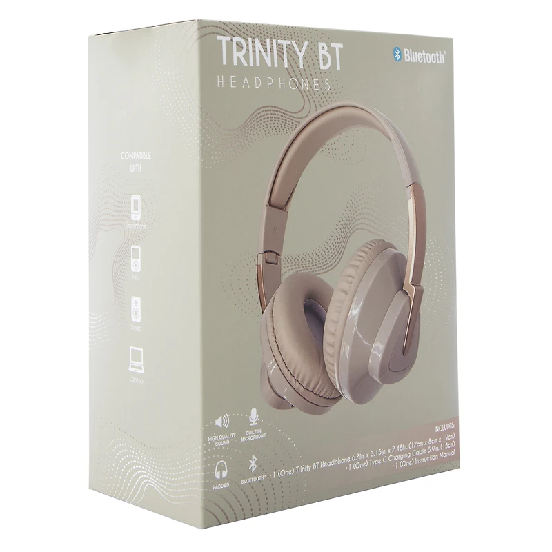 trinity bluetooth® headphones with mic
