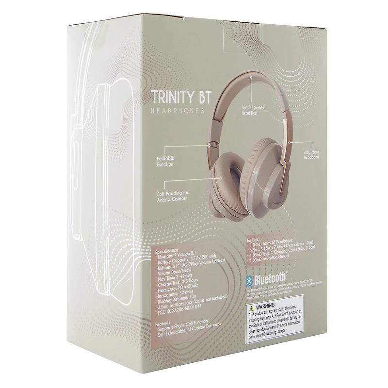 trinity bluetooth® headphones with mic