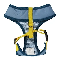 blue pet harness with quote