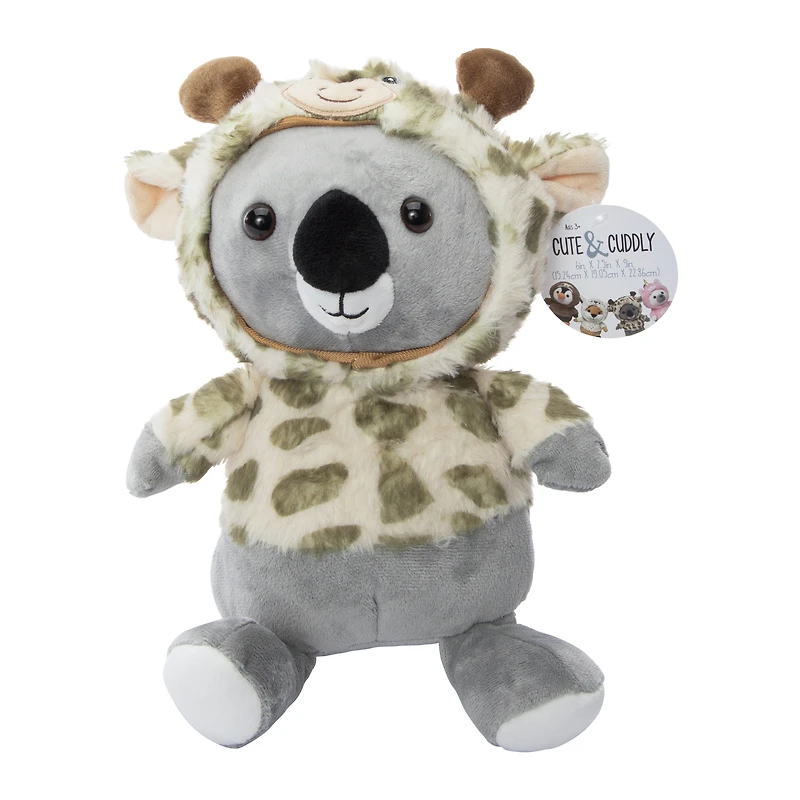 hooded costume plush 9in