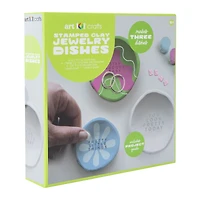 stamped clay jewelry dishes craft kit