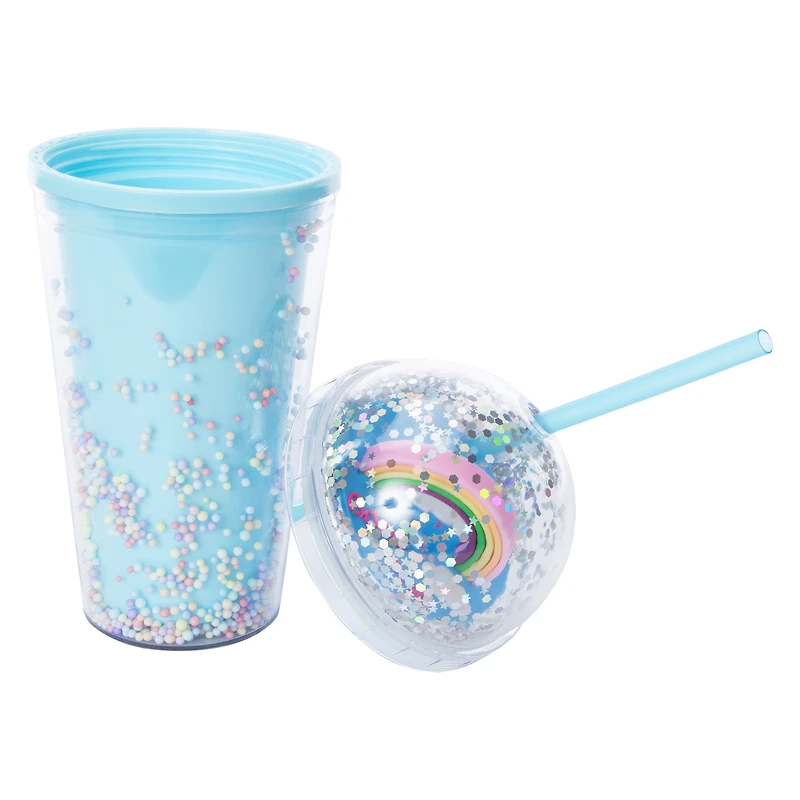 Rainbow Sprinkles Drink Tumbler 16oz