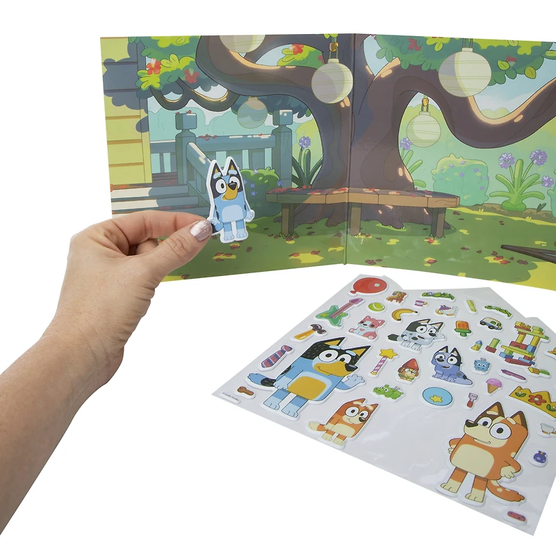 bluey™ sticker playset with 35+ repositionable stickers