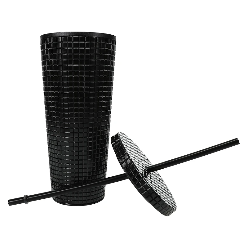 Glossy Grid Tumbler 24oz