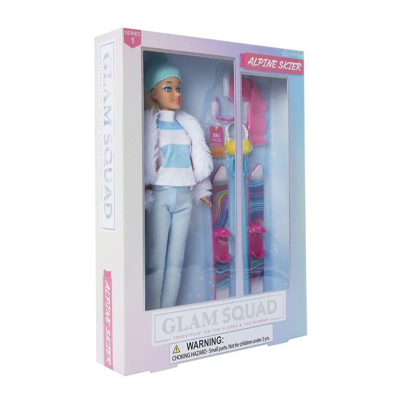 glam squad alpine skier doll