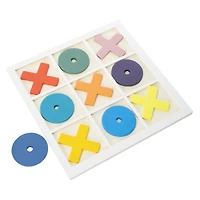 wooden tic-tac-toe modern classic game