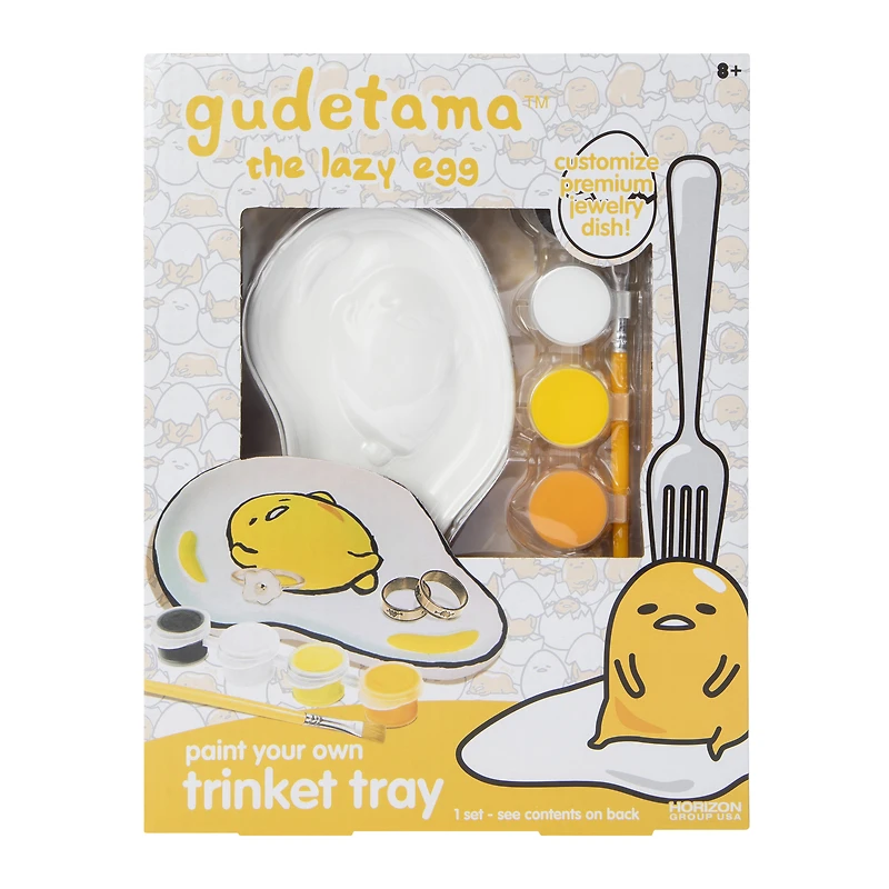 gudetama the lazy egg™ paint your own trinket tray