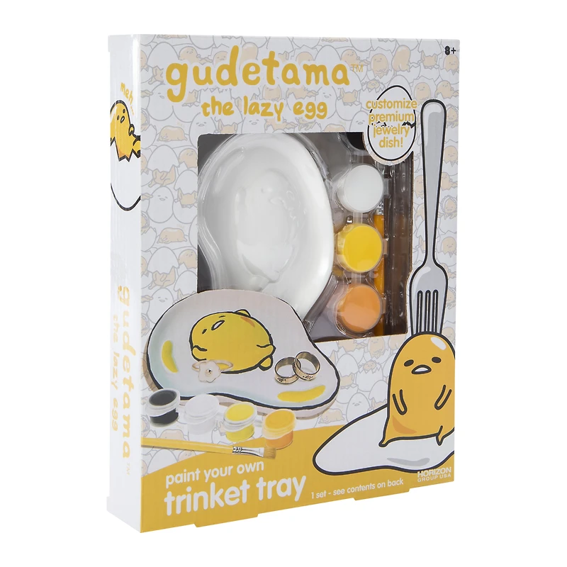 gudetama the lazy egg™ paint your own trinket tray