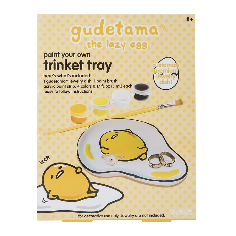 gudetama the lazy egg™ paint your own trinket tray
