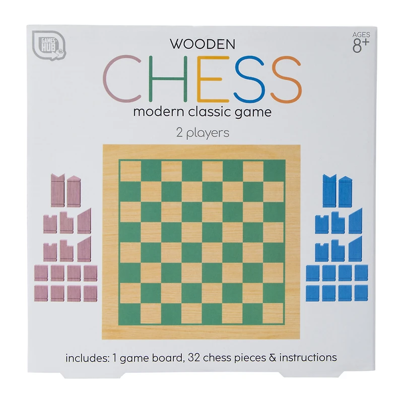 wooden chess modern classic game set