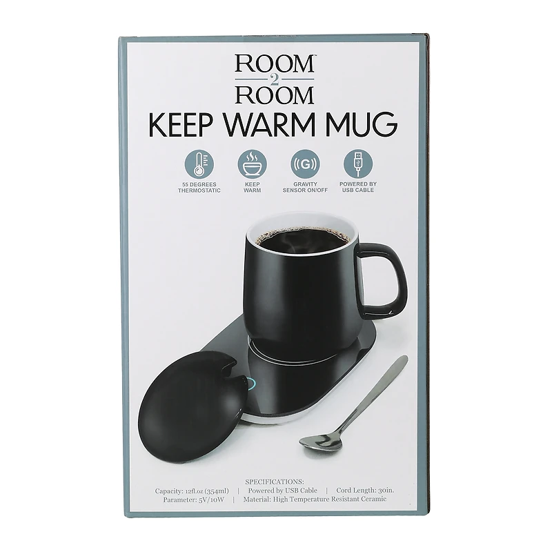 keep-warm mug set, USB-powered