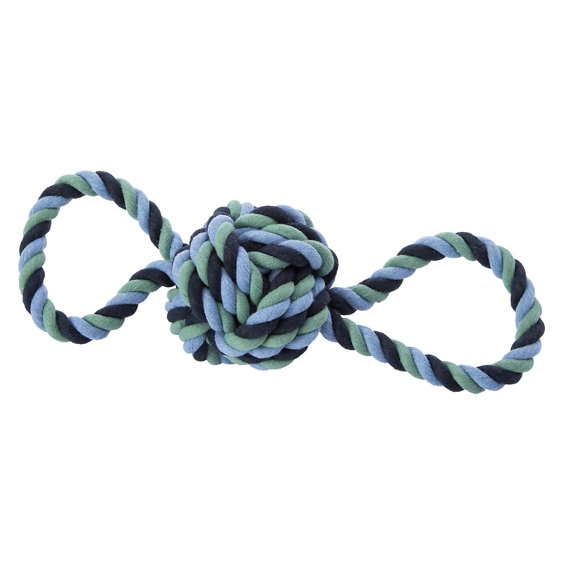 monkey fist infinity loop rope dog toy