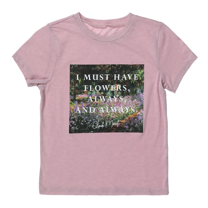 I must have flowers, always & always' graphic tee