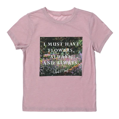 I must have flowers, always & always' graphic tee
