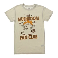 retro 'the mushroom fan club' graphic tee