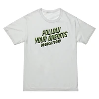 follow your dreams, go back to bed’ graphic tee