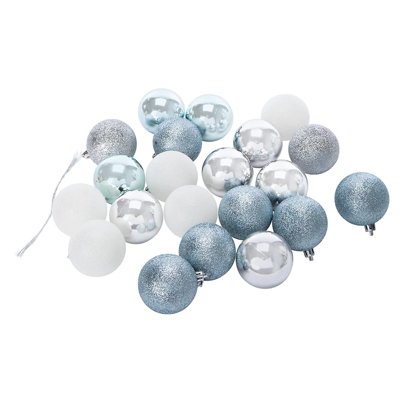 christmas ball ornament set 21-count