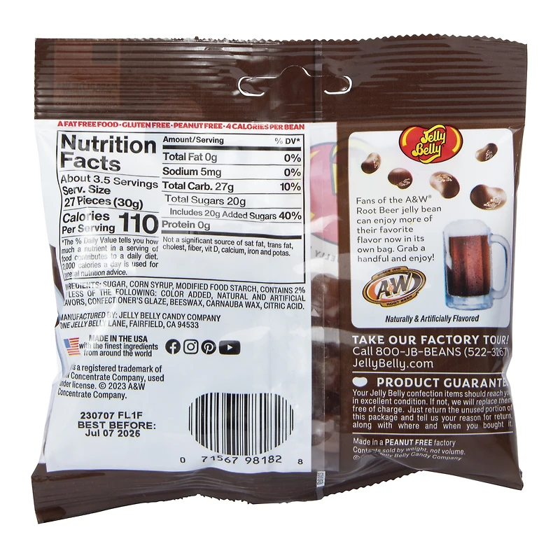 A&W® root beer jelly belly® jelly beans 3.5oz