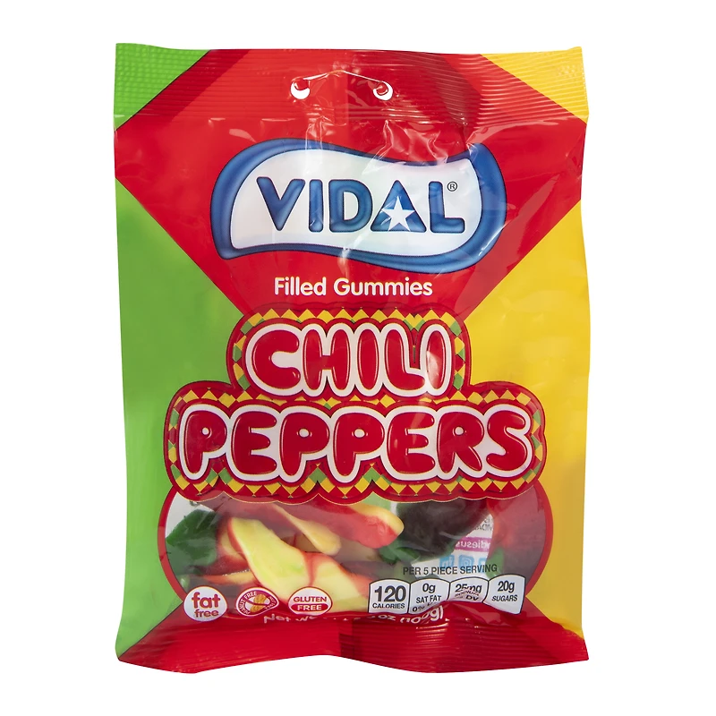 vidal® chili peppers filled gummies 3.5oz