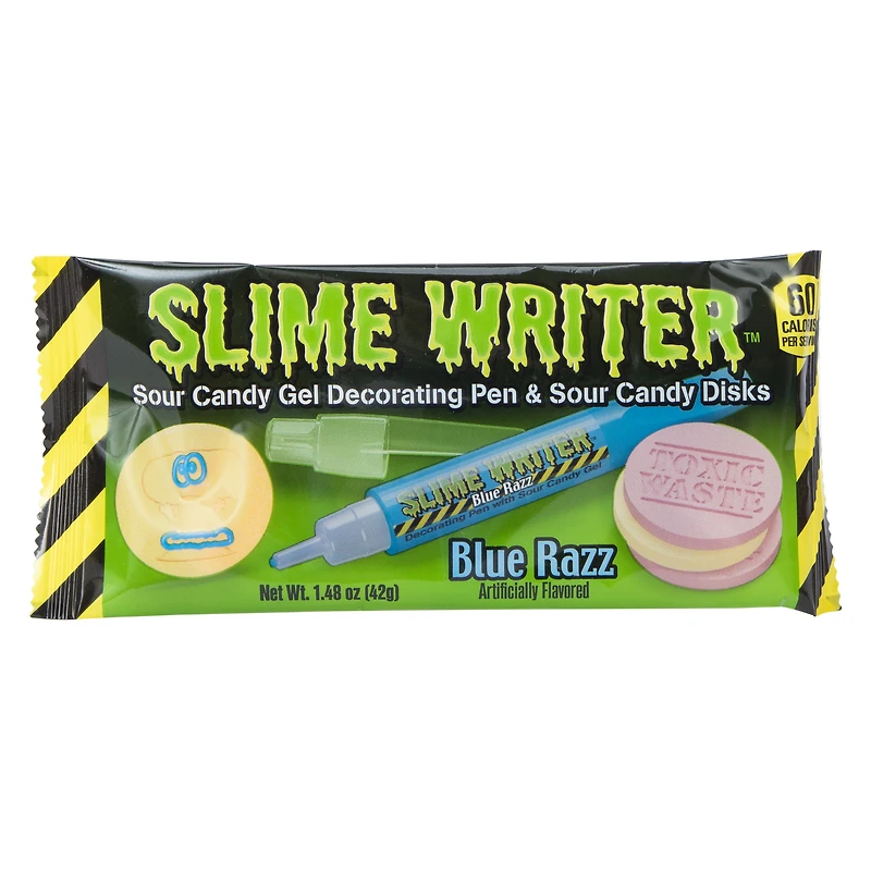 slime writer™ decorating pen with sour candy gel & disks 1.48oz