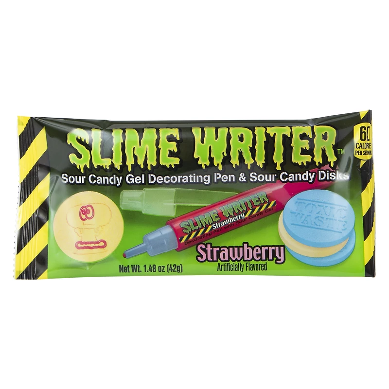slime writer™ decorating pen with sour candy gel & disks 1.48oz