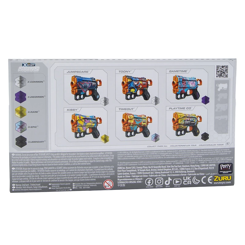 zuru x-shot™ skins poppy playtime™ dart blaster