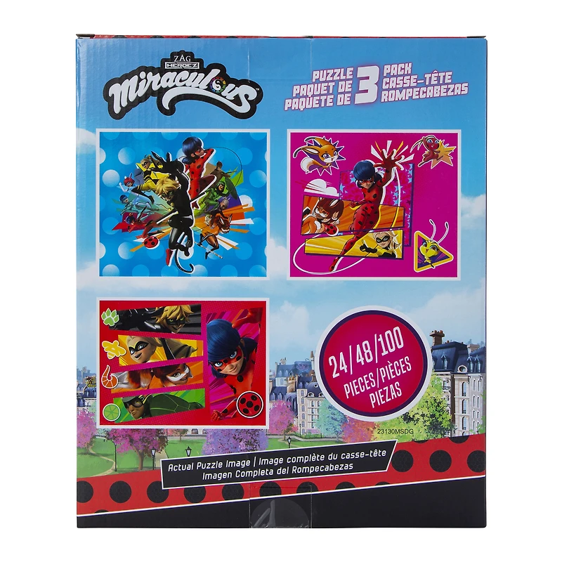 miraculous: tales of ladybug & cat noir™ puzzles 3-count