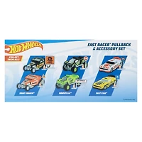 hot wheels® fast racer™ pullback & accessory kit