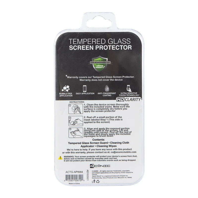 series 4 Apple Watch 44mm tempered glass screen protector
