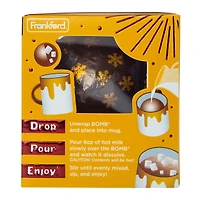 salted caramel hot chocolate bomb with mini marshmallows 1.6oz