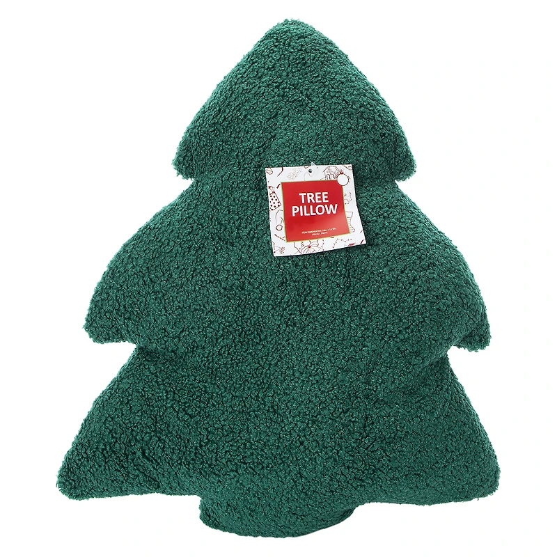 Cozy Sherpa Holiday Shaped Throw Pillow