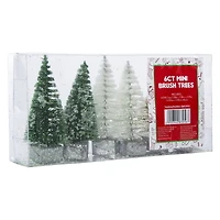 mini bottle brush trees 6-count