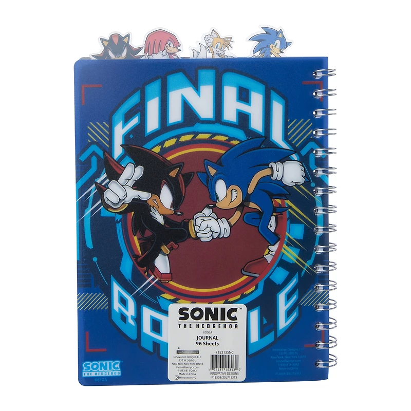 sonic the hedgehog™ tab journal
