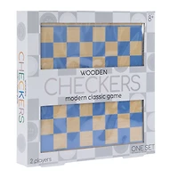 wooden checkers modern classic game