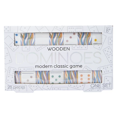 wooden dominoes modern classic game
