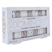 wooden dominoes modern classic game