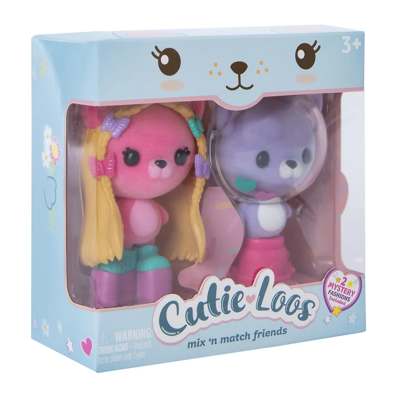 Cutie-Loos Mix 'N Match Friends 2-Count - Kittens