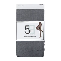 sheer black glitter tights