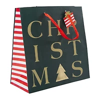 holiday medium square gift bag 9in x