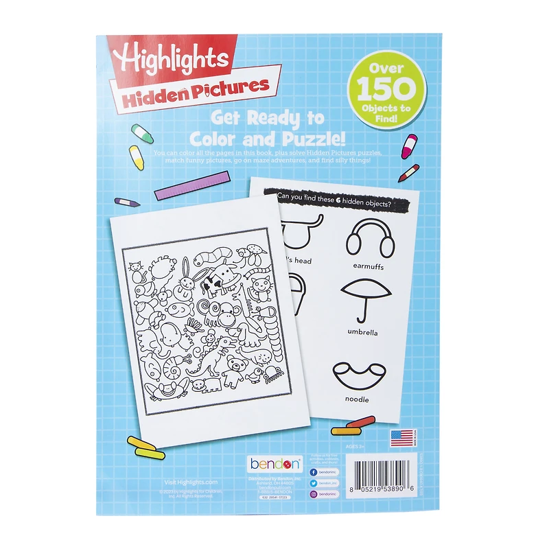 Highlights® Hidden Pictures Jumbo Find & Color Activity Book