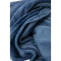 plush oversized blanket with pom trim 110in x 98in