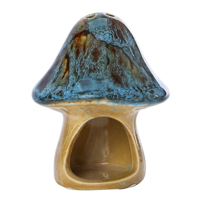 glazed mushroom incense burner