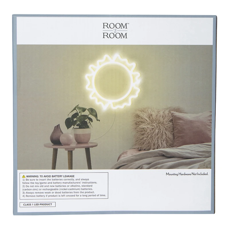 blazing sun LED wall light 7.9in