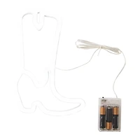 cowboy boot LED wall light 6.5in x 9.8in