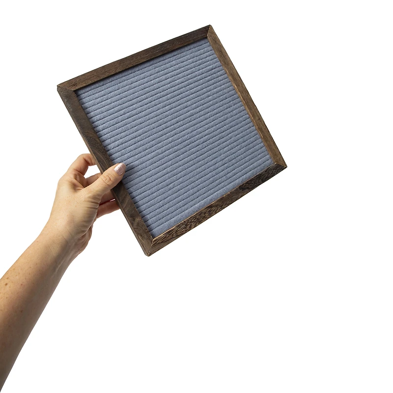 cafe felt letter board with wood frame 10in x
