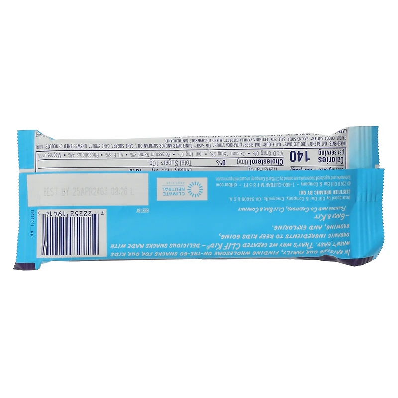 clif kid® chocolate chip zbar® 1.27oz