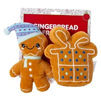 gingerbread dog toys 2-count