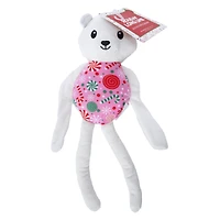 holiday plush long limb dog toy