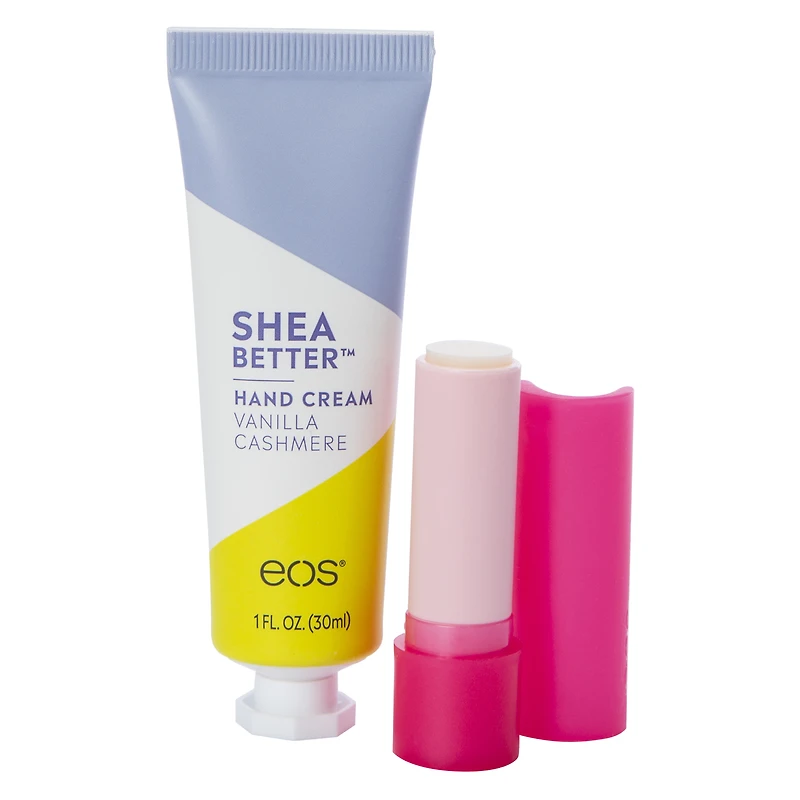 eos® limited edition holiday collection™ hand cream & lip balm 2-pack