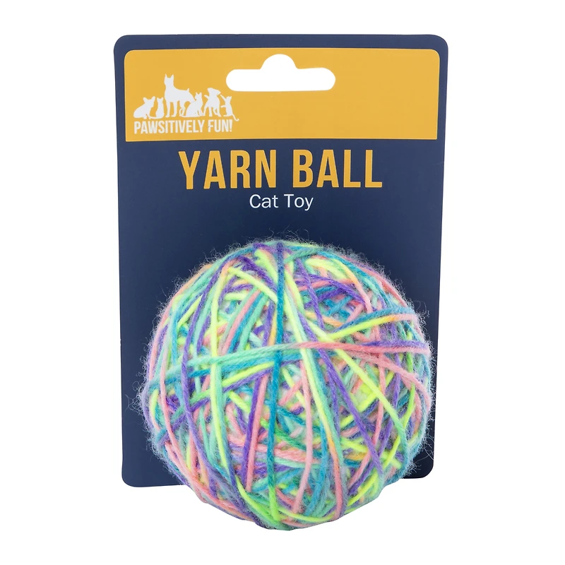 yarn ball cat toy